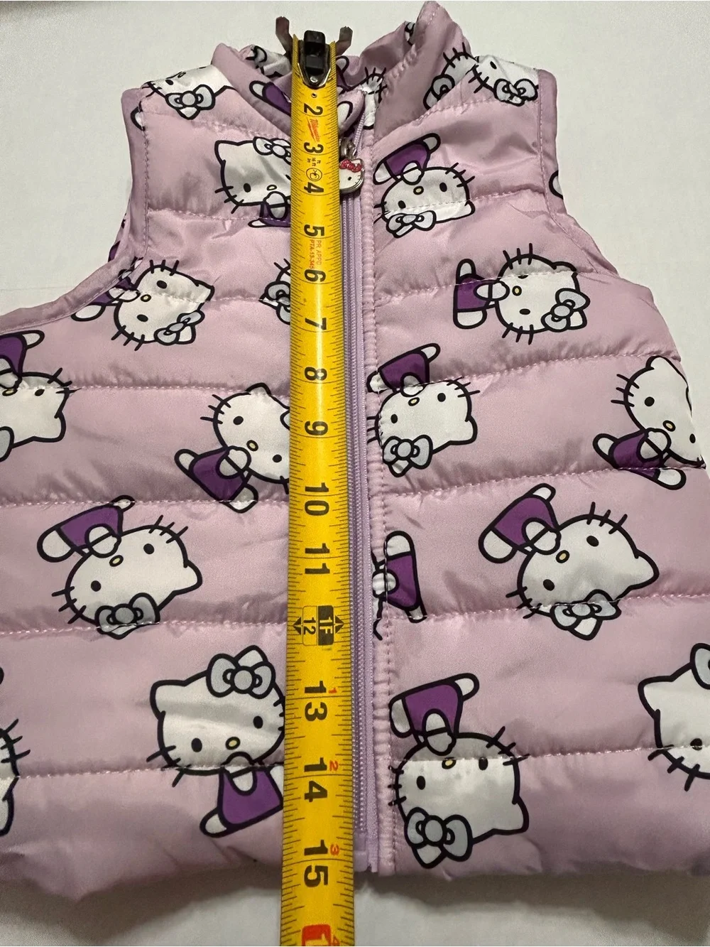 Sanrio Baby Girl 18 M Hello Kitty Pink Puffer Vest Character Zipper Pull